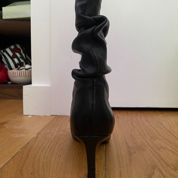 Stuart Weitzman Black Leather Ankle Boots with Heel Size 6 - Picture 10 of 16